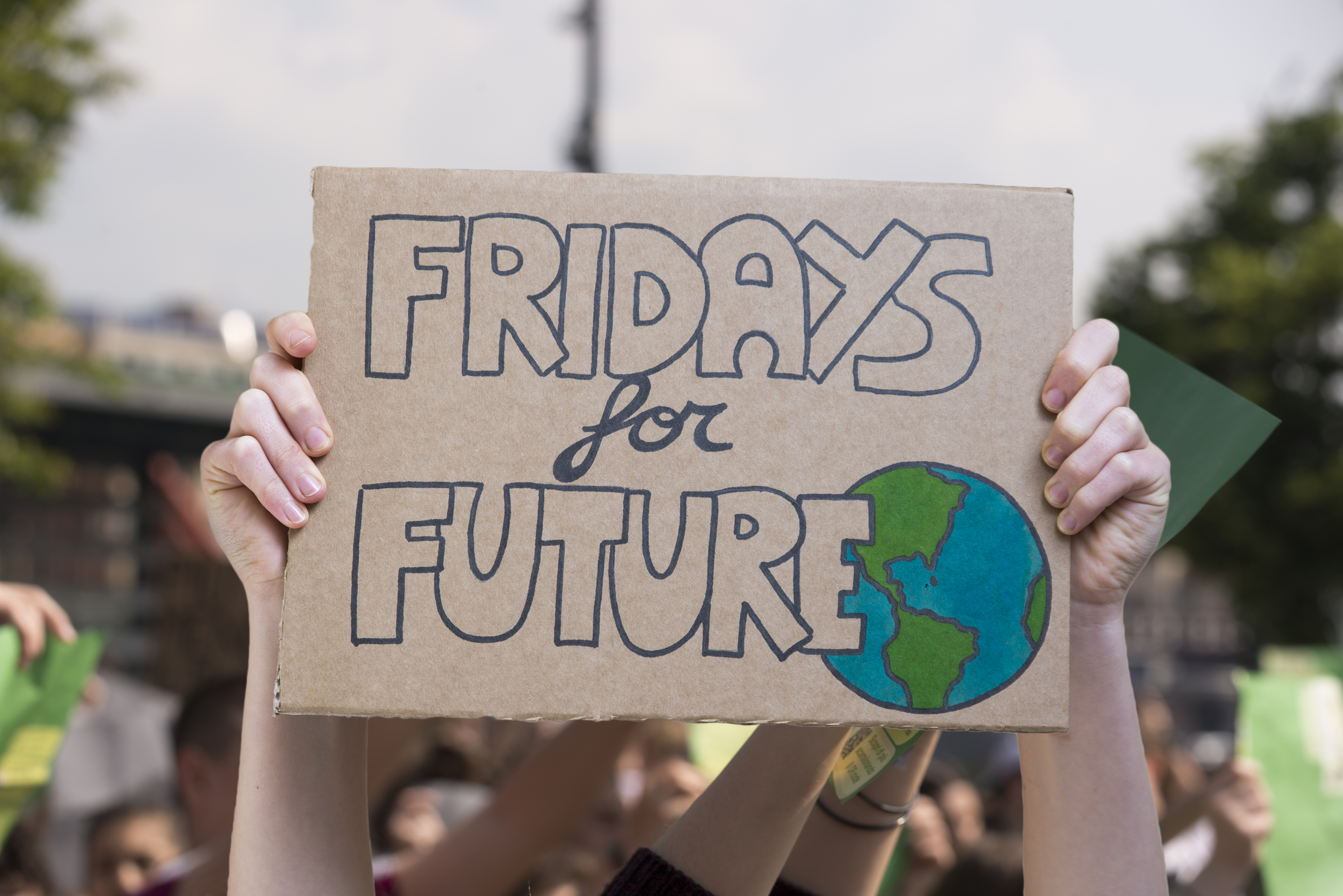 Global strike for planet, students protesting during fridays for future